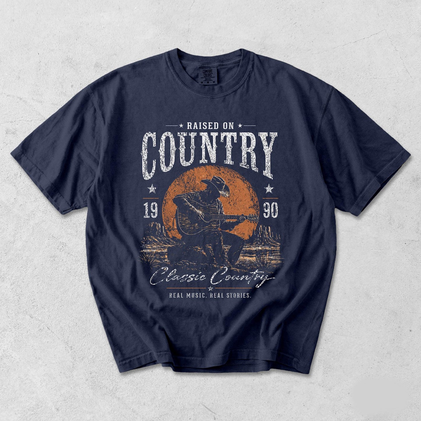 Raised On Country Shirt, Retro Western Tee, 90s Country Music Shirt