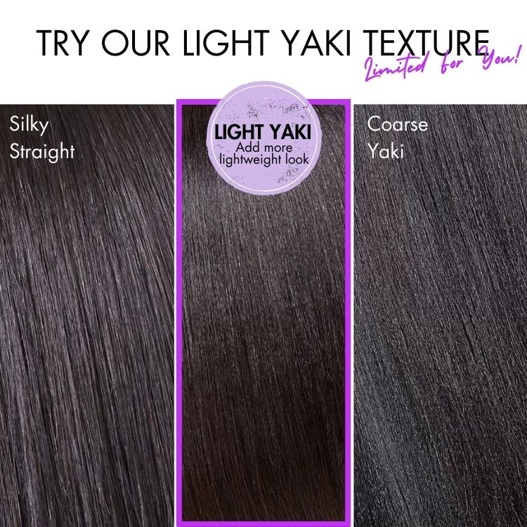 All-Day Comfort™ Wig 180% Density Butterfly Cut Layered Light Yaki Straight Glueless 7x6 Closure HD Lace Human Hair Wig Pre-Cut Lace