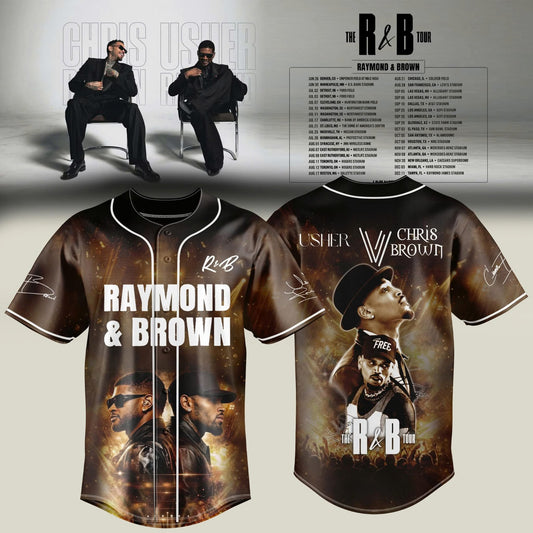 Brown Gold Concert Baseball Jersey