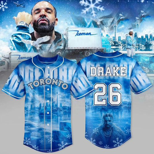 Ice Blue Toronto Baseball Jersey