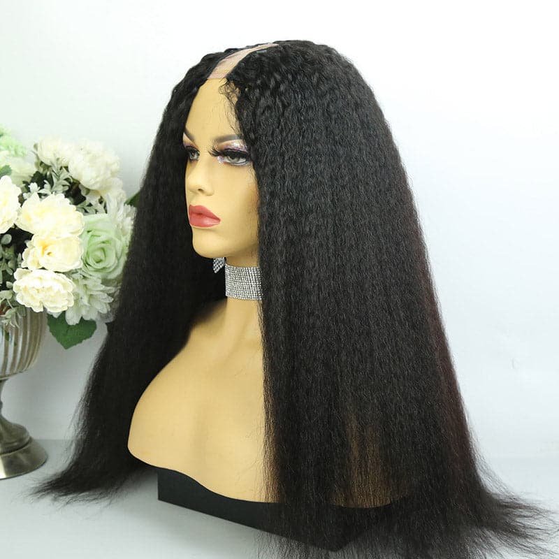Brazilian Kinky Straight Texture U Part Wigs