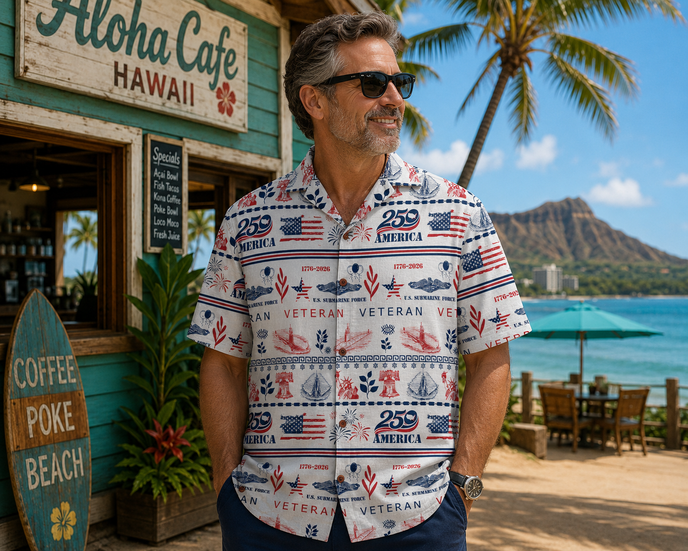 US Submarine – America 250th Anniversary Hawaiian Shirt