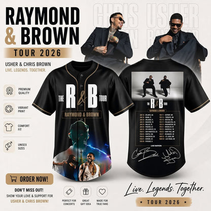 R&B Live Legends Tour 2026 Jersey Shirt