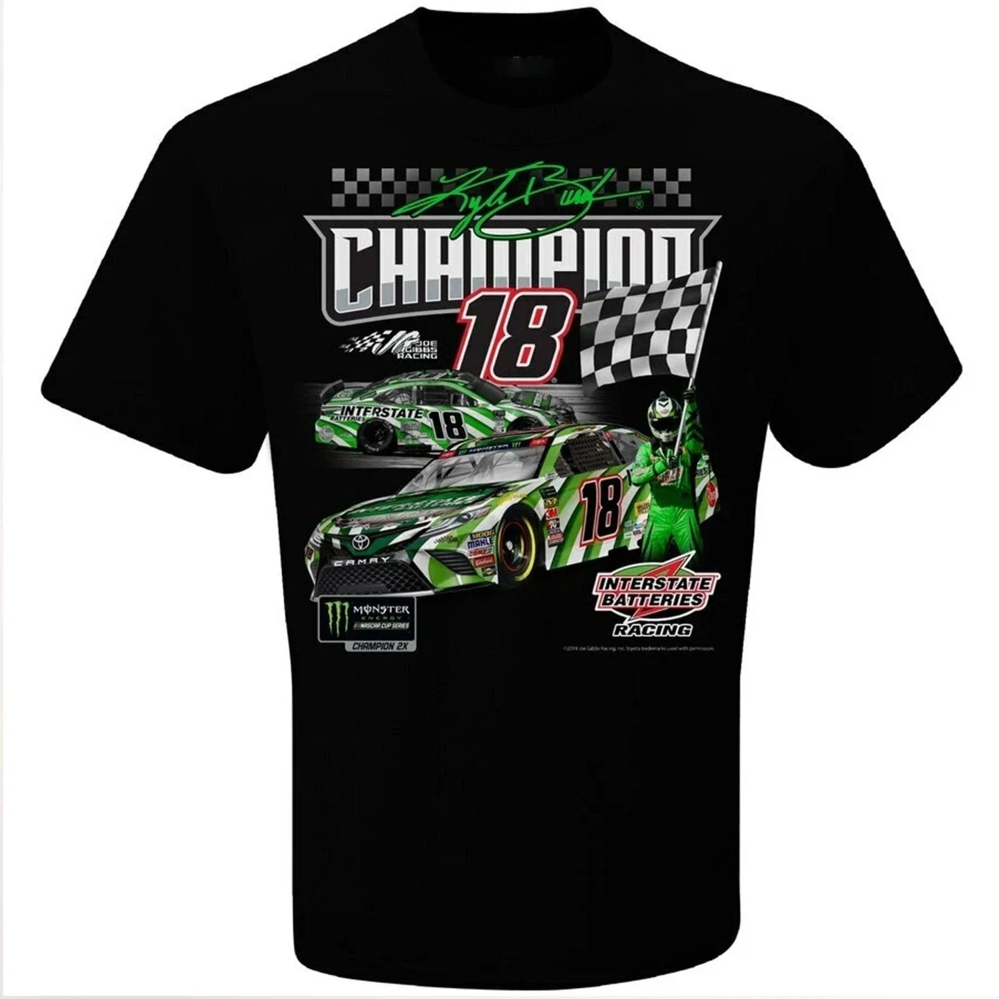 Kyle Busch #18 NASCAR Champion One Spot Graphic Tee