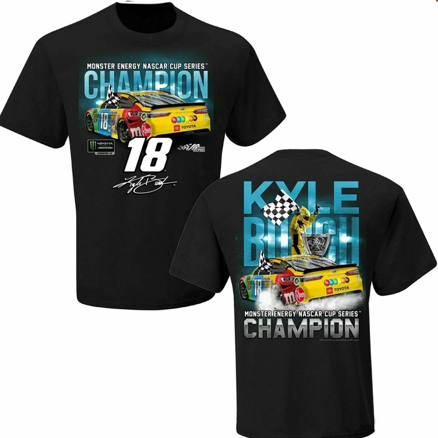 Kyle Busch #18 Double Sided NASCAR Champion Shirt
