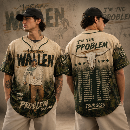 Wallen I’m The Problem Tour 2026 Baseball Jersey, Country Music Fan Shirt
