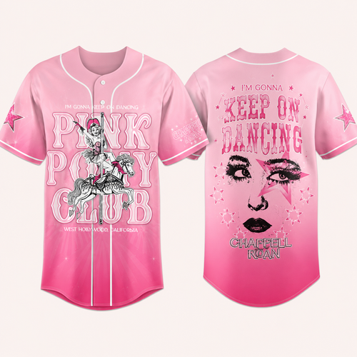 Pink Western Dance Music Jersey Shirt – Cowgirl Pop Concert Fan Tee