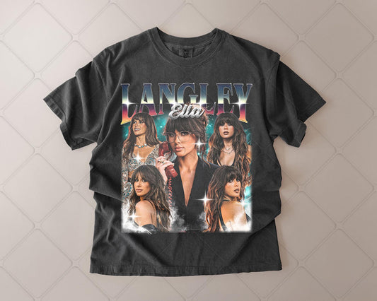 Vintage Ella Langley Graphic Tee, Retro Country Music Shirt, Western Concert T-Shirt