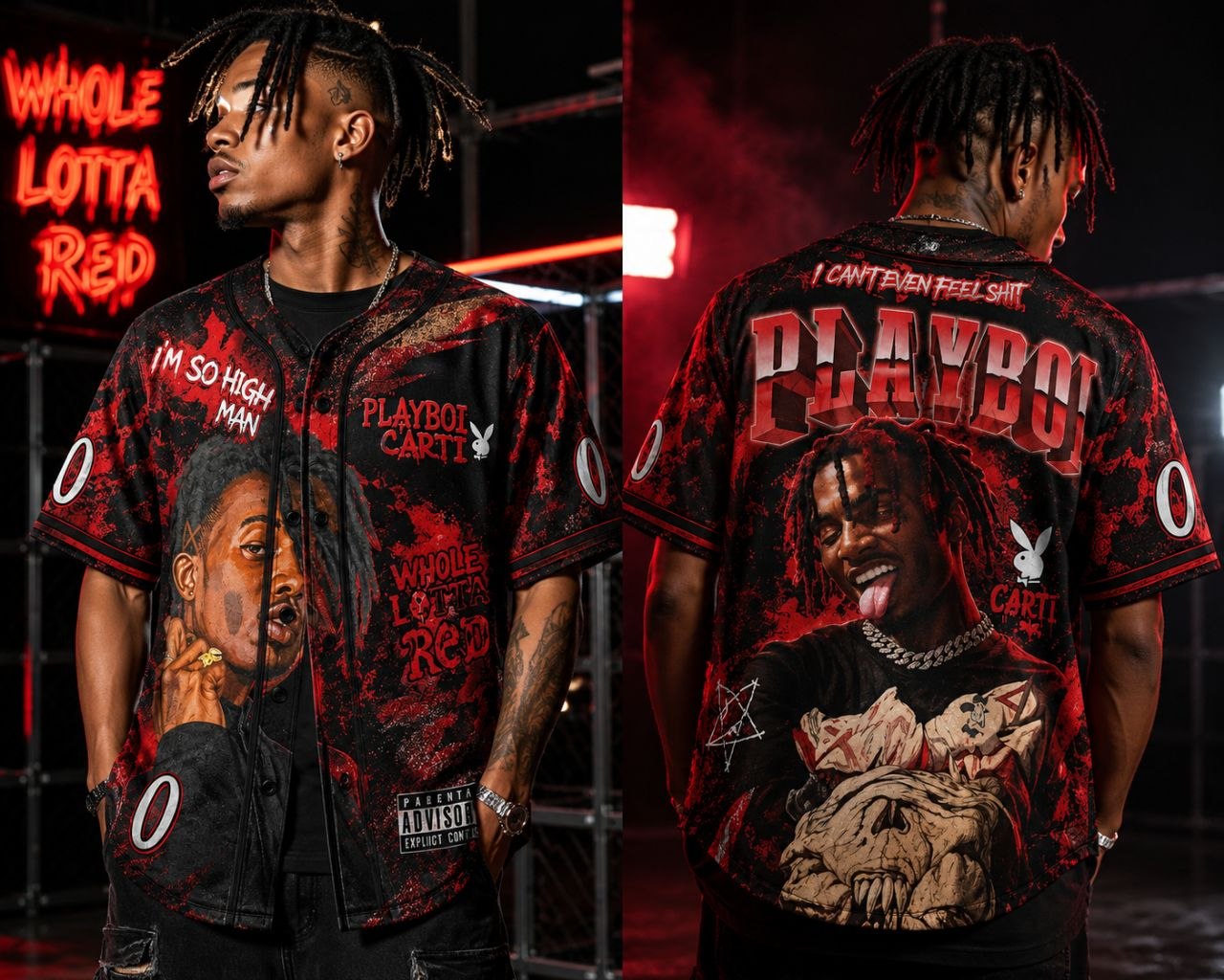 Dark Rage Baseball Jersey Shirt – Hip Hop Festival Outfit