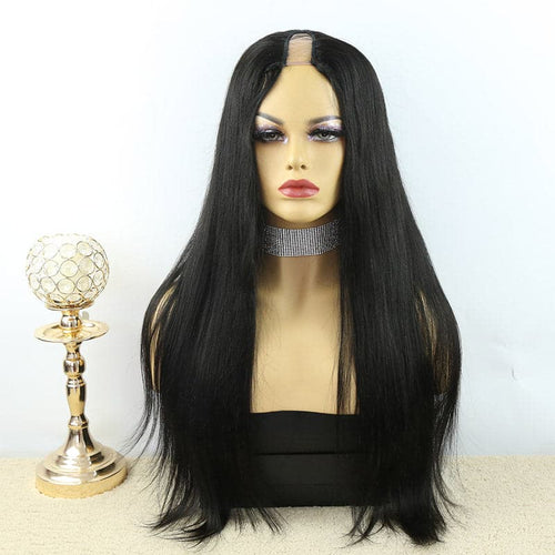 Straight Texture Human Hair U Part Wig